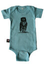 Babybody Eule Hellblau