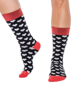 Socken Lindgren mit Herzmuster