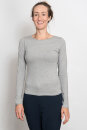 Basic-Longsleeve aus Fairtrade-Bio-Baumwolle graumeliert M
