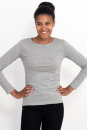 Basic-Longsleeve aus Fairtrade-Bio-Baumwolle graumeliert M