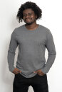 Männer Basic-Longsleeve dunkelgrau meliert M