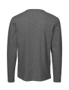 Männer Basic-Longsleeve dunkelgrau meliert M