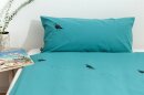 Bio-Bettwäsche Möwe, türkis 240*220 & 2x 80*80 cm