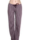 Damen Jacquardhose aubergine M