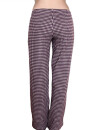 Damen Jacquardhose aubergine M