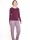 Damen Jacquardhose aubergine M