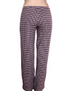 Damen Jacquardhose aubergine L