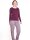 Damen Jacquardhose aubergine L