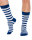 Socken Lundström blau-weiß gestreift 37-42