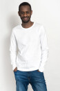 Männer Basic-Longsleeve weiß XL