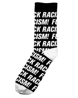 Socken Sigtuna Fuck Racism Black 36-40