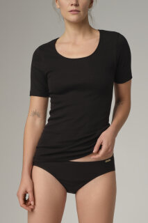 Mini Slip aus 100% Biobaumwolle schwarz 36