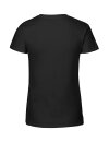 Fairtrade-Bio-Frauenshirt mit V-Ausschnitt schwarz