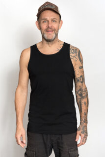 Männer Tank Top schwarz L