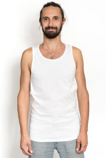 Männer Tank Top weiß S