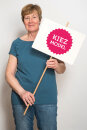 TT-Shirt Hirschkind Frau blanko denim