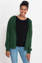 Frauen-Zip-Hoody aus fair gehandelter Biobaumwolle bottle green