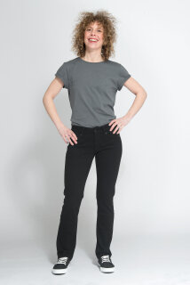 Emi Slim Straight Jeans black