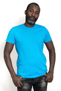 Männer Fit T-Shirt sapphirblau M