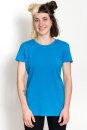 Klassisches Fairtrade-Bio-Frauenshirt Sapphire L