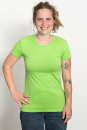 Klassisches Fairtrade-Bio-Frauenshirt Lime