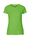 Klassisches Fairtrade-Bio-Frauenshirt Lime XS