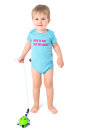 Babybody pink is not just for girls! hellblau