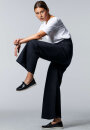 Jeans Barleria Wide Cropped Black Overdyed