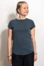 EP Women Rolled Up Sleeve stone washed denim