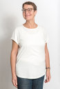 Women Rolled Up Sleeve Stone White XL