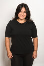 Frauen T-Shirt halblange Ärmel schwarz