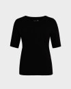 Frauen T-Shirt halblange Ärmel schwarz