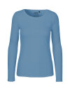 Basic-Longsleeve aus Fairtrade-Bio-Baumwolle dusty indigo M