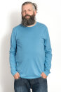 Männer Basic-Longsleeve blaugrau M