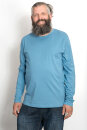 Männer Basic-Longsleeve blaugrau M