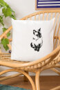Kissenbezug Katze weiß 40*40