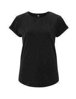 EP Women Rolled Up Sleeve ash black M