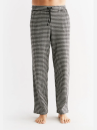 Herren Jaquardhose schwarz-natur