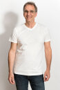 Männer V-Neck T-Shirt white M