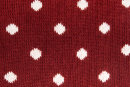 Socke mit Punkten burgund-ökoweiß