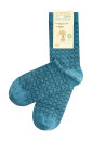 Socke mit Wellen polarblau-marine