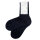 Grobgestrickte Kurzsocken marine
