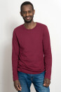 Männer Longsleeve bordeaux S
