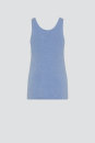 Unterhemd Frau blau-melange 38