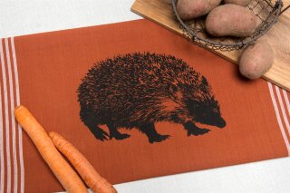 Bio&Fair-Trade Geschirrtuch Igel, foxy