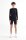 Radlerinnenhose recyceltes Polyester schwarz