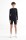 Radlerinnenhose recyceltes Polyester schwarz M