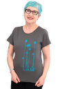 Frauenshirt Kenia Fair Trade Distel dark grey M