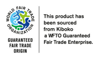 Frauenshirt Kenia Fair Trade Pusteblume schwarz