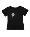 Frauenshirt Kenia Fair Trade Pusteblume schwarz L